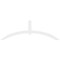 Ekena Millwork Archdale Architectural Grade PVC Gable Bracket, 84"W x 28"H x 2"D x 4"F, 8/12 Pitch GBP084X28X0204ARC00 - alternate 2